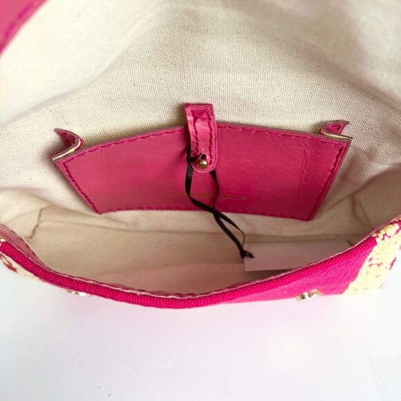 New Anthropologie Clutch Purse Woven Boho Tassel Bohemian Coastal Cowgirl Hippie - Picture 5 of 8